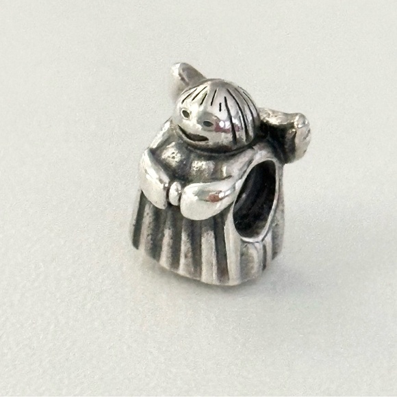 Pandora 925 Angel Of Hope Rare Retired Christmas Bead Charm - Picture 1 of 5